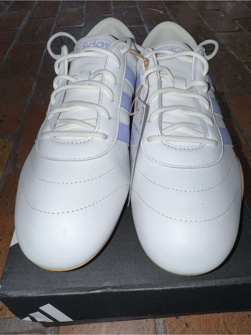 NIB Adidas Grand Court LO White Lavender Sneakers Women’s 9.5 Gum Sole - Picture 4 of 8